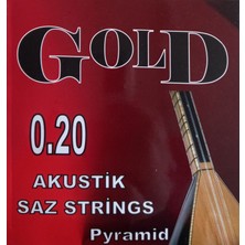SAZ Gold GS20T Saz Teli Topuzlu 0.20