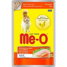 Me-O Meo Tavuk Pirinç ve Havuçlu Yetişkin Kedi Konservesi 80 gr