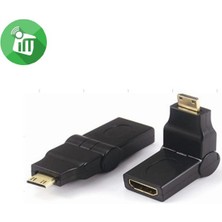 Asian Tech Store Mini Hdmı To Hdmı Çevirici 360 Derece Hareketli