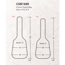 Valencia Cnb CGB1680 4/4 Klasik Gitar Kılıfı