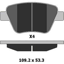 Kale Arka Fren Balatası Vw Caddy Golf Jetta Scirocco Eos Touran Beetle / Seat Altea Leon / Audi A1 A3 / Skoda Octavia Superb Uyumlu 24563 177 04 Ans KD13 Oem 5K0698451 5K0698451 5K0698451A