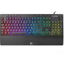 Rampage KB-GX65 Sımula USB Rgb Aydınlatmalı 4 Makro Tuşlu Bilek Destekli Oyuncu Klavyesi