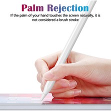 Fuchsia Apple iPad 9.7 inç 6.Nesil Uyumlu Avuç İçi Algılamayan Eğimle Çizim Kalınlığı Değişen Stylus Kalem