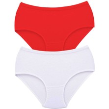 Royaleks 2 Adet Tutku Kadın Yüksek Bel Bato Kalın Lastik Külot S7