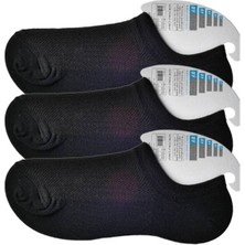 Royaleks Siyah Erkek Görünmez Çorap 3 Çift