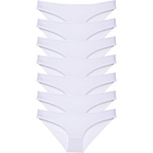 Royaleks 7 Adet Süper Eko Set Likralı Kadın Slip Külot Beyaz