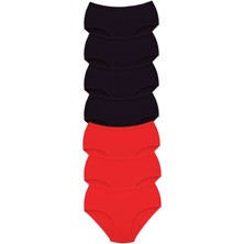 Royaleks 7 Adet Tutku Kadın Yüksek Bel Bato Kalın Lastik Külot S1