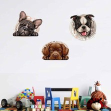 Kt Grup Sevimli Köpekler Çocuk Odası Duvar Sticker Seti