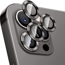 Arazon Apple iPhone 13 Pro Max Uyumlu Kamera Lens Koruyucu Yuvarlak Temperli Cam Koruma