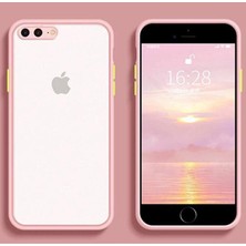 Tria Apple iPhone 7 8 Se 2020 Uyumlu Kamera Lens Korumalı Arkası Mat Silikon Telefon Kılıfı Pembe