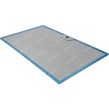 Icanpares Eminçelik Uyumlu En 50,6 cm Boy 30 cm - Arka Tırnak 11,5 cm Aspiratör Davlumbaz Metal Yağ Filtresi