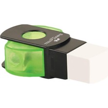 Faber-Castell Faber Castell Diktörtgen Silgili Kalemtraş Adet Yeşil