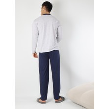 Şipka Pijama Gri Pijama Takım