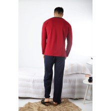 Şipka Pijama Bordo Pijama Takım