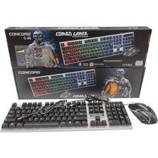 Concord Rgb LED Işıklı Klavye Mouse Seti Concord C-56L