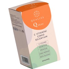 Qualiss Q MORE 60 Kapsül Vitamin C-D, Propolis, Probiyotik, Çinko, Selenyum Bağışıklık Güçlendirici