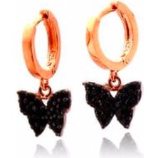 925 Gümüş Kelebek 925 Ayar Gümüş Küpe