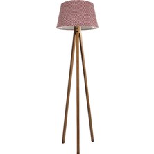 Ağaç Ustası Düz 3 Ayak Tripod Lambader Abajur Avize Aydınlatma Ahşap Naturel Ağaç Country Dekor Lamba Aplik Masif Doğal