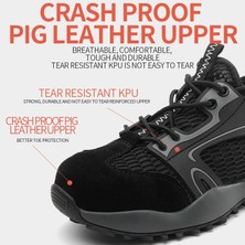 Chance Petcastle 999 Çelik Burunlu Ayakkabı Iş Güvenliği Ayakkabısı Hafif Nefes Alabilir-Siyah (Yurt Dışından)