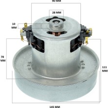 İcanpares Beko Uyumlu Bks 9415 9535 Elektrikli Süpürge Motoru 1400 W