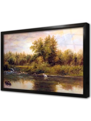 Tablosan Doğa Çerçeveli Cam Tablo