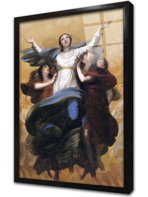 Tablosan Assumption Of The Virgin Çerçeveli Cam Tablo