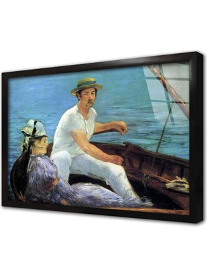 Tablosan Bottaki Adam ve Kadın Çerçeveli Cam Tablo