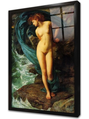 Tablosan Andromeda Nü Çerçeveli Cam Tablo