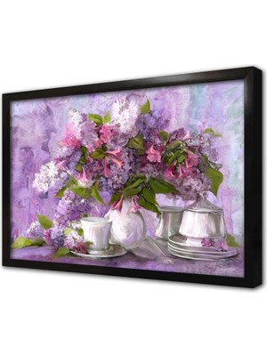 Tablosan Çiçek Çerçeveli Mdf Tablo