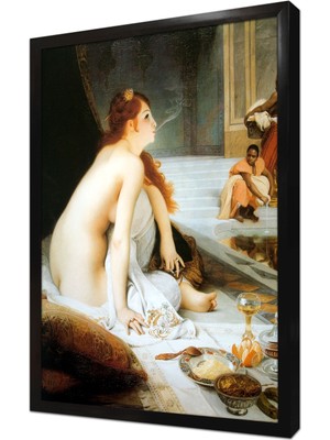 Tablosan Hamamda Cariye Çerçeveli Mdf Tablo