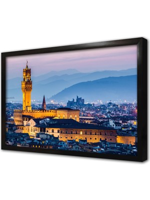 Tablosan Floransa Çerçeveli Mdf Tablo