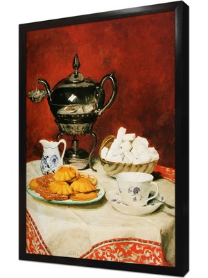 Tablosan Çaydanlık Seti Çerçeveli Mdf Tablo