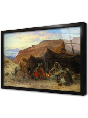 Tablosan Bedeviler Çerçeveli Cam Tablo