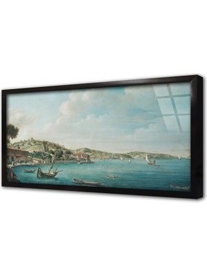 Tablosan Deniz Çerçeveli Cam Tablo