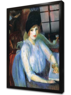 Tablosan Cafe Lafayette Çerçeveli Cam Tablo