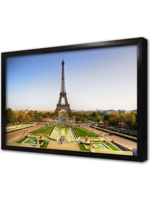 Tablosan Fransa Eyfel Kulesi Çerçeveli Mdf Tablo