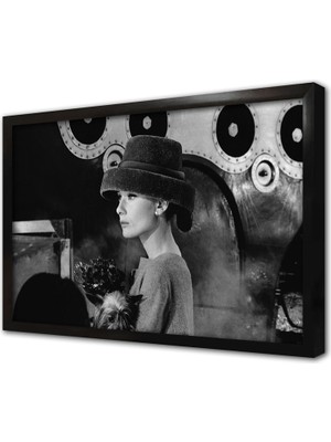 Tablosan Audrey Hepburn Çerçeveli Mdf Tablo