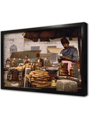 Tablosan Eski Istanbul Çerçeveli Mdf Tablo