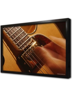 Tablosan Gitar Çerçeveli Mdf Tablo