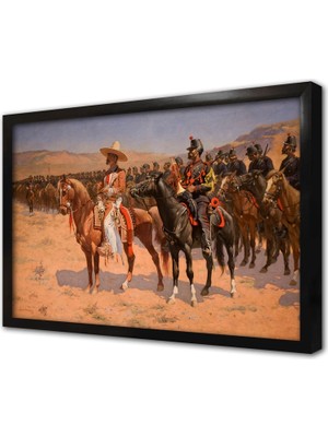 Tablosan Frederic Remington Çerçeveli Mdf Tablo