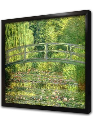 Tablosan Giverny Monetnin Bahçesi Çerçeveli Mdf Tablo