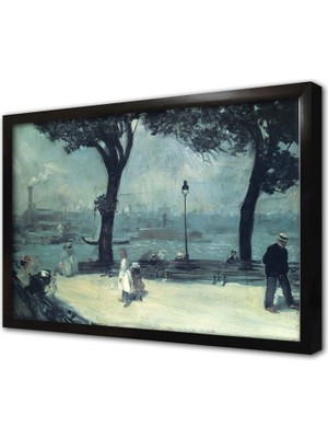 Tablosan East River Park Çerçeveli Mdf Tablo