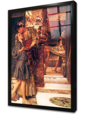 Tablosan Lawrance Alma Tadema Çerçeveli Cam Tablo