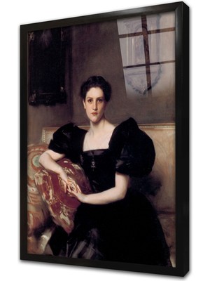 Tablosan Kadın Çerçeveli Cam Tablo