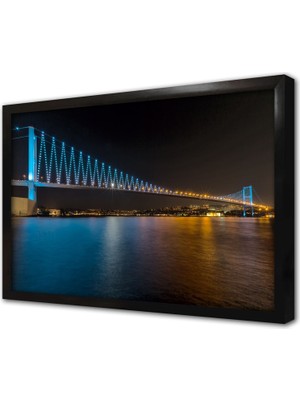 Tablosan Istanbul Boğaz Köprüsü Çerçeveli Mdf Tablo