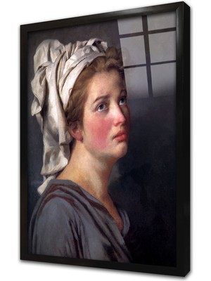 Tablosan Kadın Çerçeveli Cam Tablo