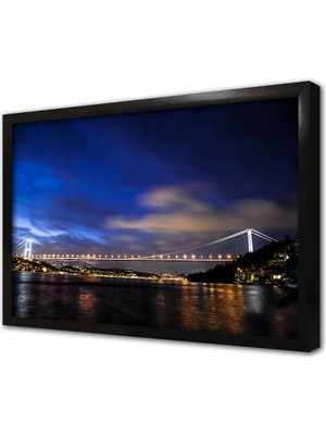 Tablosan Istanbul Boğaz Köprüsü Çerçeveli Mdf Tablo