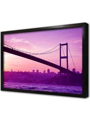 Tablosan Istanbul Boğaz Köprüsü Çerçeveli Mdf Tablo