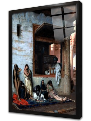 Tablosan Osmanlı Cariyeleri Çerçeveli Cam Tablo