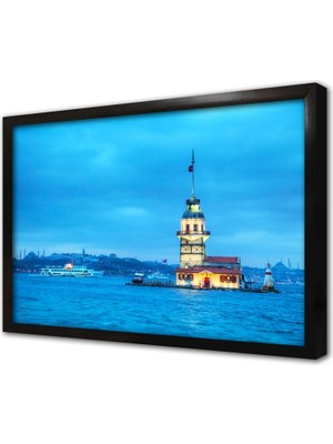 Tablosan Istanbul Kız Kulesi Çerçeveli Mdf Tablo